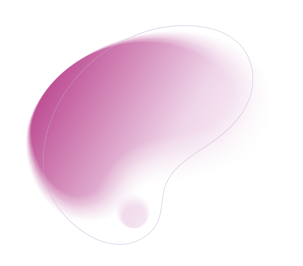 pink blob graphic